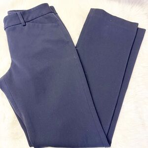 Express Editor Barely Boot Low Rise Navy Stretch Pants Size 4